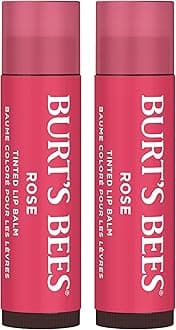 Tinted Lip Balm - Rose 0.15 Ounce 2 Pcs