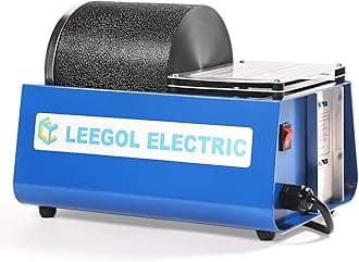- Leegol Electric Rock Tumbler Machine - Single Drum 3LB Rock Polisher (Single Barrel)