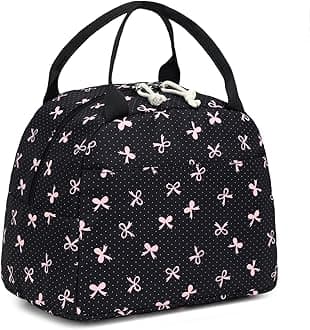 LEDAOU Lunch Box for Women Insulated Lunch Bag Cute Lunchbox Compact Cooler Thermal Reusable Lunch Tote for Work School Picnic Travel
