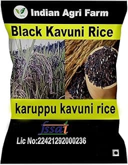 Iagrifarm Black Kavuni Rice - Pack of 10 Kg/Karuppu Kavuni Arisi