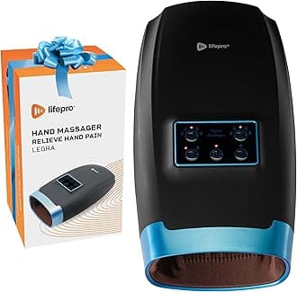 Lifepro Legra Hand Massager for Arthritis with Heat, Vibration, 5 Massage Modes, USB-C Rechargeable, Portable Wellness Recovery Device for Carpal Tunnel, Finger, Palm, and Wrist Pain Relief