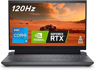 G15 5530 15.6" FHD 120Hz Gaming Laptop, Intel Core i5-13450HX, NVIDIA GeForce RTX 3050 6GB, 16GB RAM, 512GB SSD, Windows 11 Home, English-UK Backlit Keyboard, Dark Shadow Grey