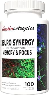 Austinootropics Neuro Synergy Absolute Focus Stack - #1 Nootropic for Focus, Energy, Memory+