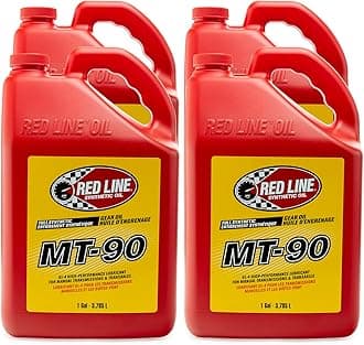 Red Line 50305 Manual Transmission (MT) 90W Gear Oil - 1 Gallon, (Pack of 4)