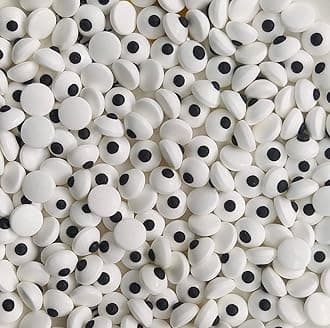 Sentovac Small Candy Eyes for Decorating | Edible Candy Eyeballs Sprinkles for Halloween Christmas | Cake and Cupcake Topper Decorations | 1 Bottle 2.75oz Edible Eyes (1cm)