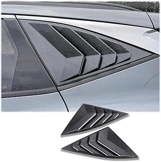 2Pcs Rear Side Window Louvers Air Vent Scoop Shades Cover Blinds Trim for Hyundai Tucson 2022 2023 2024 2025 - ABS Carbon Fiber Sport Interior Accessories（NOT FIT Tucson nline）