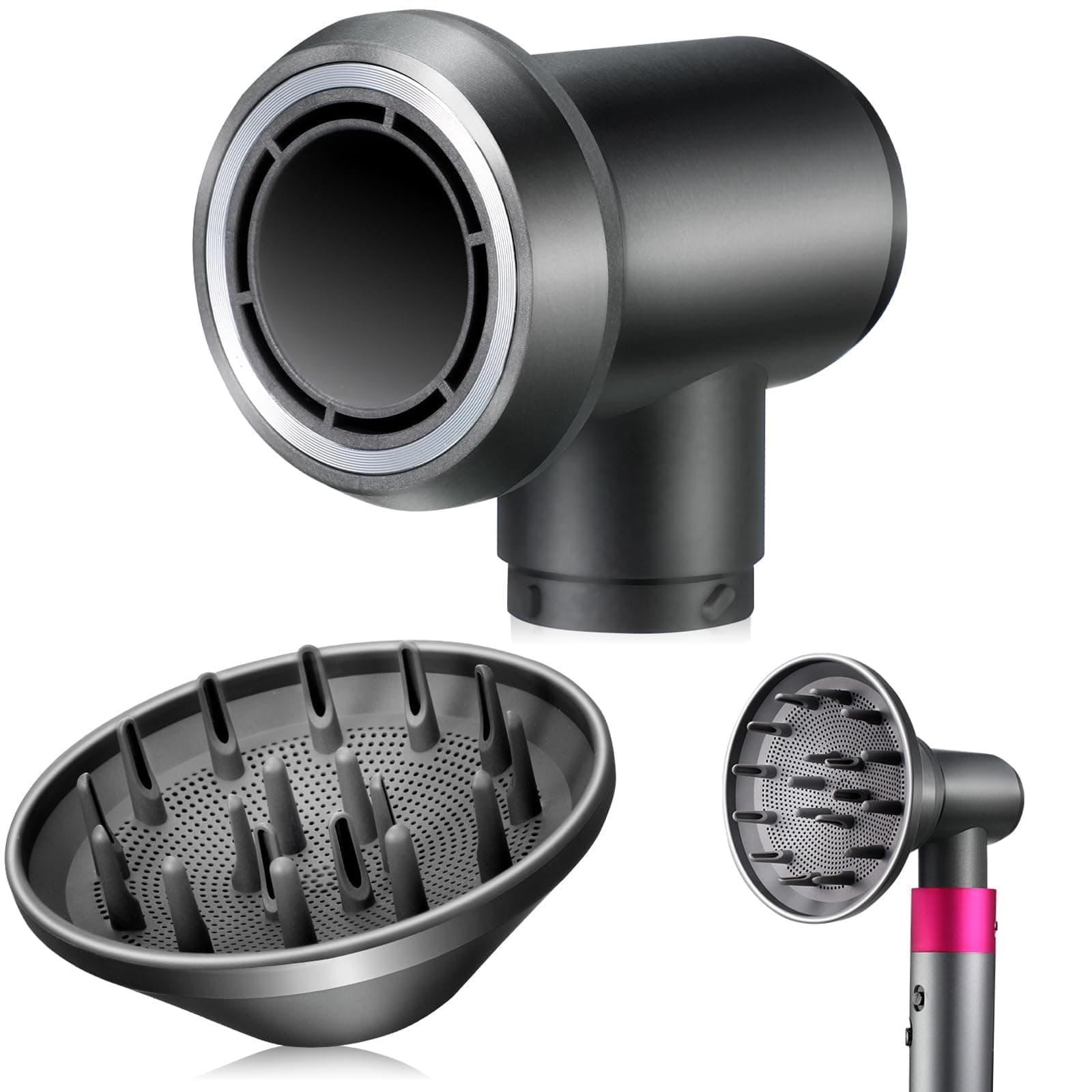 Hair Dryer Diffuser and Adapter