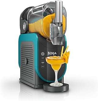 Ninja SLUSHi Professional Frozen Drink Maker with RapidChill Technology, 88 oz. Frozen Drink & Slushie Machine, 2 Preset Programs, Frozen Margaritas, and More, Premium Accents, Teal, FS299