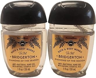 Bath and Body Care - Travel Size Sanitizer - 2 piece Bundle Hand Gel DIAMOND OF THE SEASON SET OF 2-1 Fl Oz each LIMITED EDITION Scent