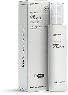 INNOAESTHETICS Deep Cleanser, Professional Grade Purifying Gel, Formula 1701, Glycolic Acid Exfoliating Face Wash (Promotes Collagen Production)