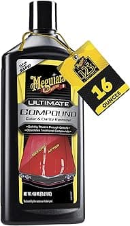 Meguiar's Ultimate Car Compound | Removes swirl marks & scratches with restoring color & clarity | 450ml (pack of 1)