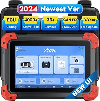 XTOOL D7 Car Diagnostic Tool, Bidirectional OBD2 Scanner with All System, Online/ECU Coding, 36+ Resets-Oil/EPB/SAS/DPF/Battery/Throttle, Live Data, FCA/DOIP/CAN FD, 3-Year Updates, Cover 10000+ Cars