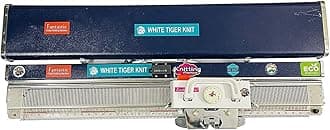 White Tiger Knit Knitting Machine Fantastic Model Stainless Steel Knitting Machine for Make Woolen wear Knit Your Favorite Designs of Cap, Hat, Top, Muffler, Shawl at Home, (Accessory Bag Included)