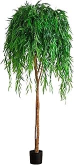 Nearly Natural 7ft. Willow Artificial Silk Trees, Green
