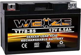Weize YT7B-BS Battery High Performance - Maintenance Free - Sealed AGM Motorcycle Battery YT7B BS For Yamaha ATV