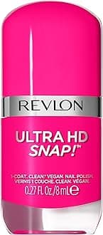 REVLON Ultra HD Snap Nail Colors, Natural Rich Glossy Finish Nail Polish, 100% Vegan Formula, No Base And Top Coat Needed, 028 Rule The World, 0.27 Fluid Ounces, 8 ml