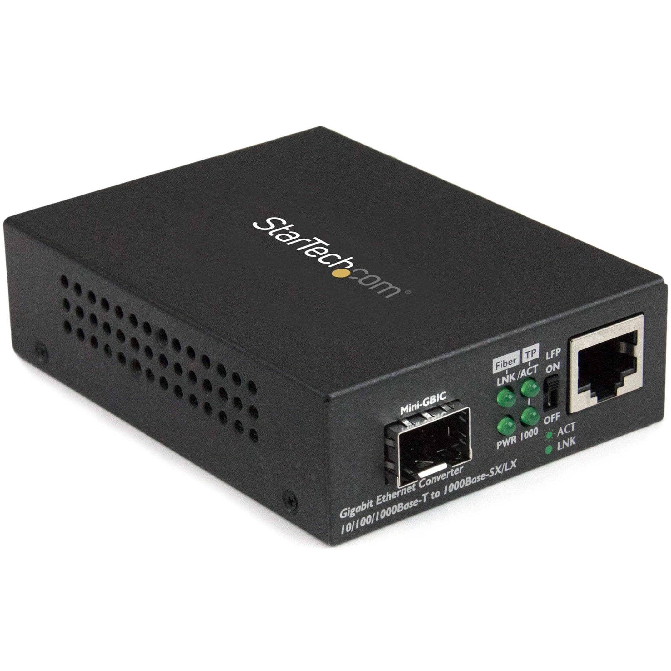 com Multimode / Single Mode Fiber Media Converter - Open SFP Slot - 10/100/1000Mbps RJ45 Port - LFP Supported - IEEE 802.1q Tag VLAN - (MCM1110SFP)