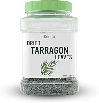 - Kashan Dried Tarragon Leaves, Great Aromatic Seasoning for Food Flavoring, Salad, Soups and Meat, Garnish, Vegetarian 4oz (113g)