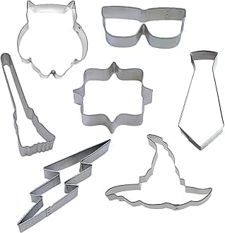 Harry Potter 7 Piece Witch and Wizard Cookie Cutter Set