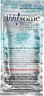 Hot Tub Serum Cleaner Sachet | Clean Pipes & Jets Gunk Build Up | Clear & Soften Water for Hot Tub, Jetted Tub, Swim Spa | Top Clarifier Up to 450 Gallons of Water (One Time Use Only)