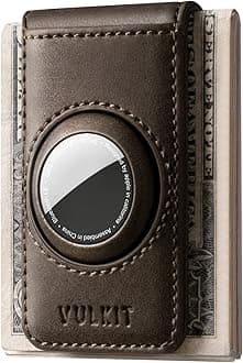 VULKIT Men's Magnetic Money Clip with Airtag Holder - Airtag NOT Included- Holds Up to 15 Cash or 8 Cards