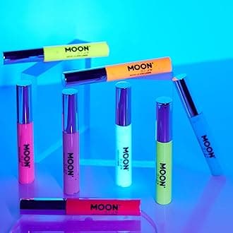 Moon Glow - Blacklight Neon Eye Liner 0.34oz Set of 5 colors - Glows brightly under Blacklights / UV Lighting!