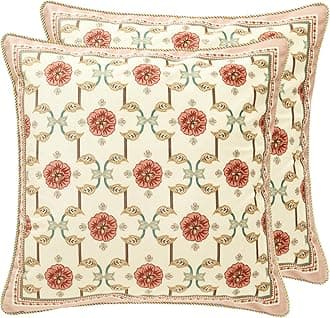 patdrea Velvet Euro Sham Decorative Throw Pillow Covers Set Soft Durable Cushion Cases Pillowcase for Couch Bedroom Car (2 Pack Pink Floral)