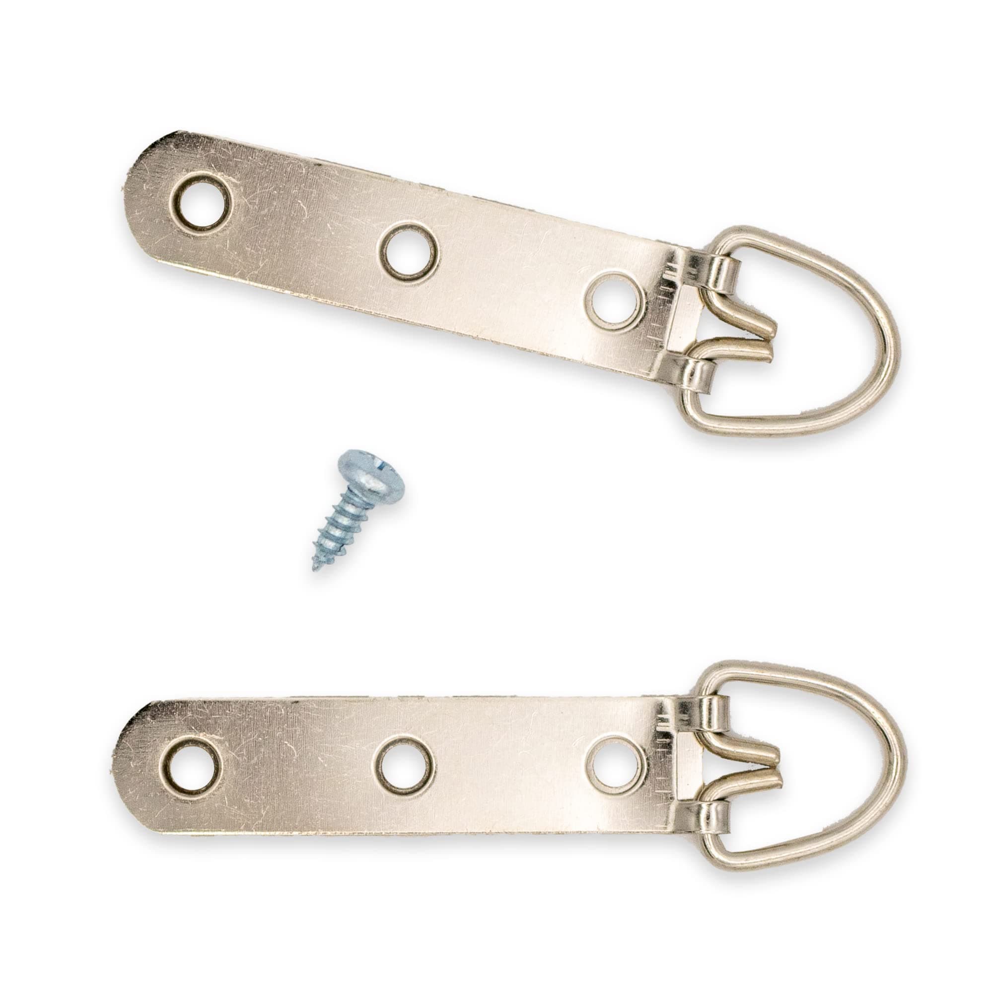 2 Extra Heavy Duty 3 Hole D Ring / Triangle Framing Hanger w/Screws