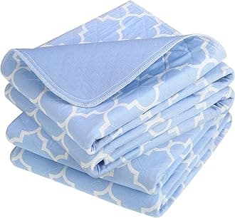 OUTCREATOR 2Pack Bed Pads for Incontinence Mattress Protector Anti-Slip Waterproof Pads (56" x 34") for Toddlers Kids Adults Pets Pee Pads and Machine Washable Absorbency and Leak Proof Edge