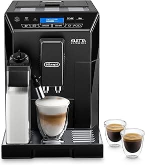 De'Longhi ECAM 44.660.B – Superautomatic Coffee Machine (15 Bars, LED Panel, Automatic Cappuccino LatteCrema, Automatic Cleaning) Black