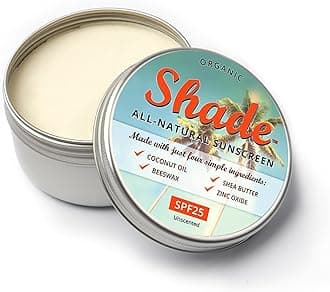 SPF25 for Face & Body - Unscented Mineral Sunscreen for Sensitive Skin with Beeswax, Organic Coconut Oil, Shea Butter & Zinc Oxide - Marine Friendly Plastic Free - 100ml