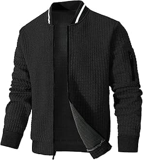 Mens Lightweight Jacket Casual Bomber Jacket Varsity Coat