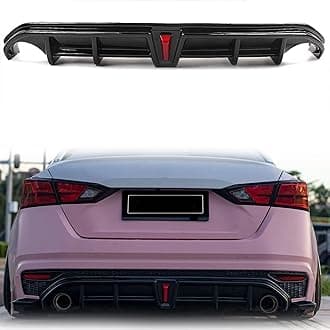 Rear Bumper Diffuser for Nissan Altima 2019 2020 2021 2022, Car Rear Bumper Diffuser Lip Spoiler, Tail Wing, Car Rear Lip Diffuser Protector Lower Bumper Lip Spoiler Body Kit