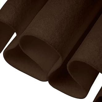 FabricLA Acrylic Felt Fabric | Soft, Non-Stiff Material | 72” Wide, 1.6mm Thick | Felt by The Yard for Crafts, Sewing, Padding & DIY Projects | 1 Yard Pre Cut (Brown)