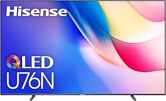 Hisense 100-Inch Class U7 Series ULED 4K UHD Google Smart TV (100U76N, 2024 Model) - QLED, Native 144Hz, Motion Rate 480, Dolby Vision, Full Array Local Dimming, Game Mode Pro, Alexa Compatibility