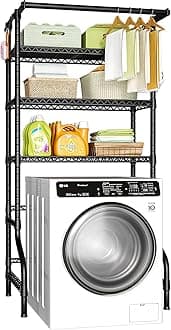 Ulif U11 Washing Machine Dryer Shelf, 3 Tier Storage and Laundry Organizer, Metal Freestanding Standing Shelf, 33" W x 19.7" D x