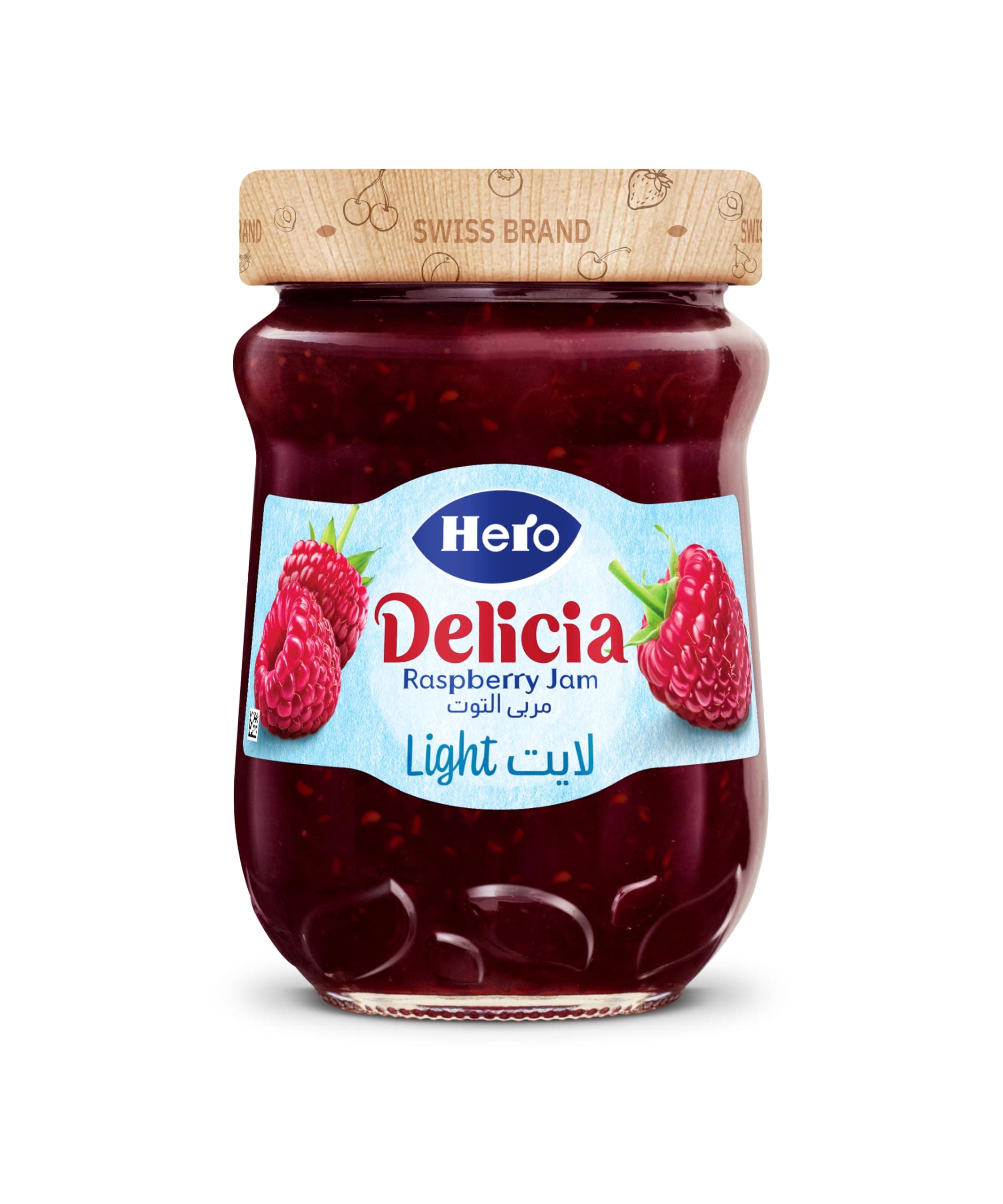 Hero Light Raspberry Jam - 320 gm