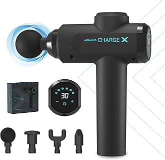 Caresmith Charge X Massage Gun With Touchscreen Display | Massager Machine for Pain Relief for Men and Women | 3300 strokes per min