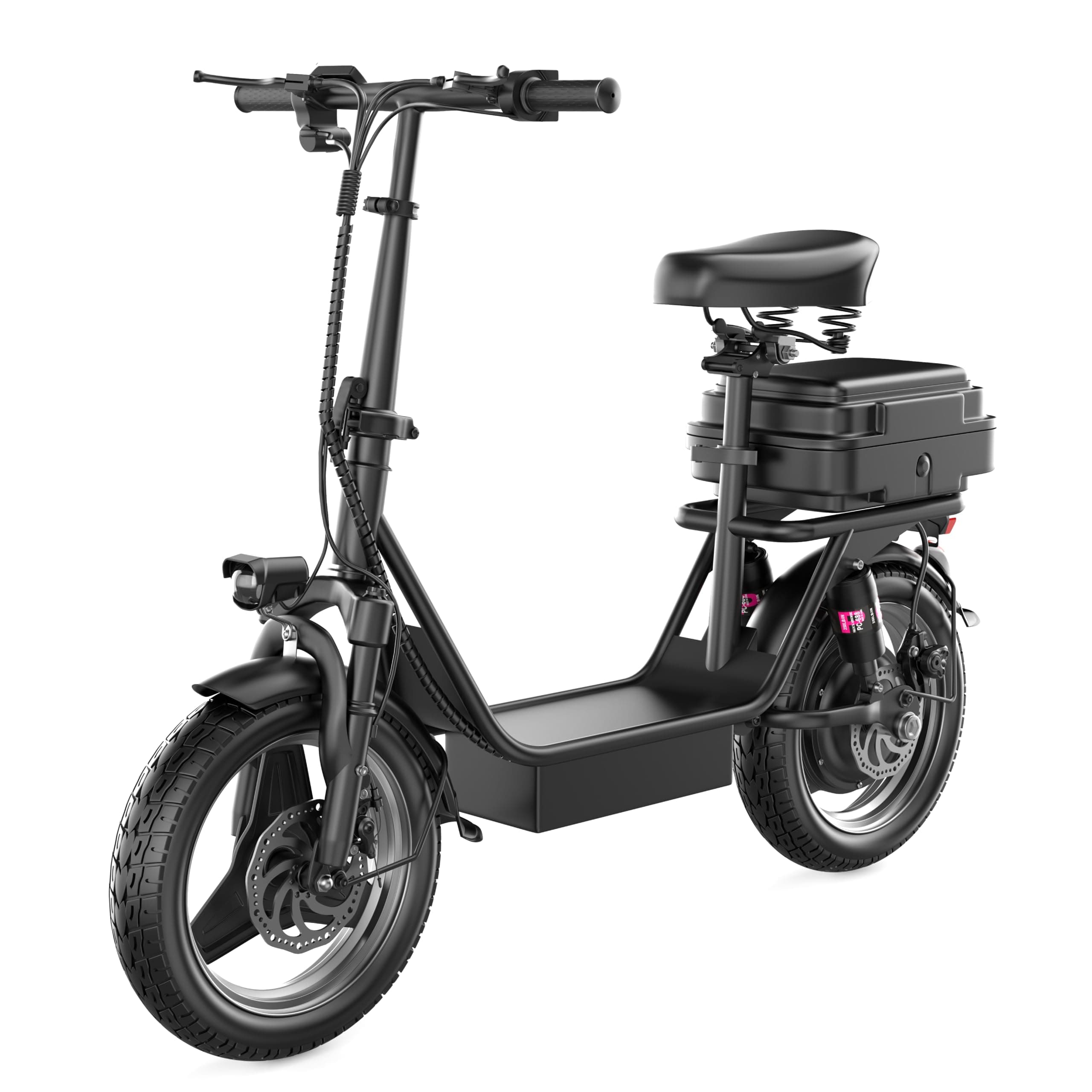 AZHAR Electric Scooter Adults, Electric Scooter with Seat, 500W Motor Peak 650W, Up to 25 MPH and 25 Miles Long Range, 36V 13AH Battery, 14" Pneumatic Tire