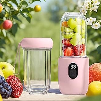 Portable Blender Electric Juicers Fruit Mixers USB Rechargeable Smoothie Mini Personal Juicer 16 Blades 3Gears With 1500 Mah Rechargeable Battery-Smoothie Blender