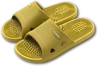 Acupressure Reflexology Bathroom Massage Slippers Shoes Sandals for Men& Women Home Shoes Shock Absorbing, Therapy Promoting Blood Circulation Myofascial Release Trigger Point 6.5-7 Women