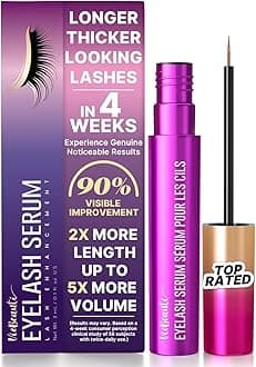 VieBeauti Premium Eyelash Growth Serum, Lash Conditioning Serum for Longer-Looking, Fuller-Looking Lashes, Vegan & Cruelty-Free, Suitable for Sensitive Eyes – 3ml