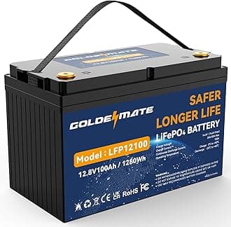 12V 100Ah LiFePO4 Battery, Up to 15000 Deep Cycles Group 31 Lithium Battery, Built-in 100A BMS, Perfect for RV, Solar, Camping, Marine, Trolling Motor and Off-Grid Applications