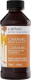 Lorann Oils Caramel Bakery Emulsion: Rich, Perfect for Boosting Sweet Caramel Notes in Cakes, Cookies & Desserts, Gluten-Free, Keto-Friendly, Extract Substitute Essential
