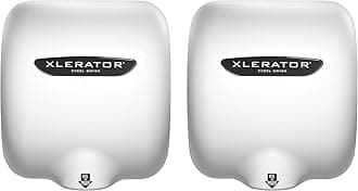 XLERATOR XL-BW-1.1N Excel Dryer High Speed Commercial Hand Dryer, White Thermoset Cover, Automatic Sensor, Surface Mounted, Noise Reduction Nozzle, LEED Credits 110/120 Volts(2 Pack)