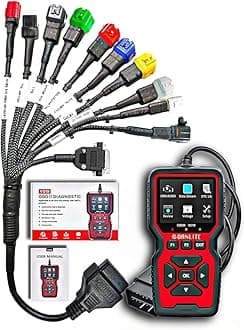 DANLITE TOOLS TECHNICIAN Bike Scanning Cable BS6,BS7 Fast Connectivity with V519 OBD-II Scanner DTC Fault Code Scanner