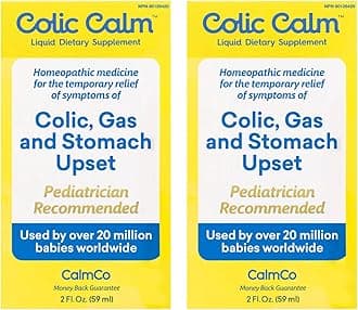 Infant Gripe Water for Colic, Helps Fussiness, Upset Stomach, and Baby Gas Relief, 2 fl oz (Pack of 2)