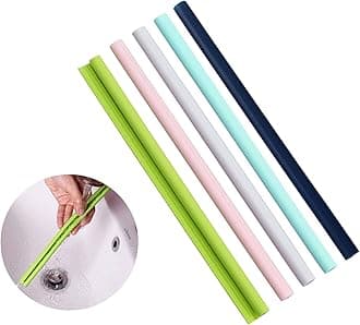 Reusable Silicone Straws - Openable & Washable, Easy to Clean, Straight Smoothie Straws - 5 Pcs, BPA Free, Eco-Friendly, Cold & Hot Compatible