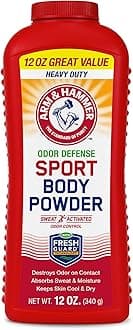 Sport Body Powder, Powder for Men and Women, Fresh Feeling, Talc Free, Aluminum Free Odor Defense with Baking Soda