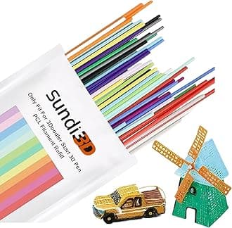 300 PCS 3D Doodler Pen Refills 3D Pen Filament Refills 2.5mm 3D Doodle Pen Refills 3D Printing Pen Filament Materials Pack Colorful 3D Pen Refills for Kids